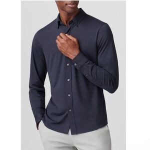 RHONE Commuter Button Up Shirt True Navy